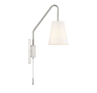 Owen 1-Light Adjustable Wall Sconce in Satin Nickel