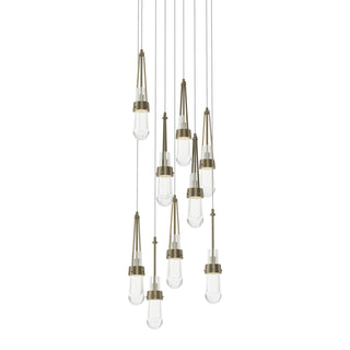 Link 9-Light Clear Glass Pendant