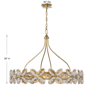 Marbella 14-Light Chandelier in Gold Shimmer by Breegan Jane