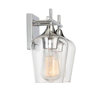 Octave 2-Light Bathroom Vanity Light in Polished Chrome