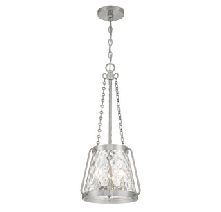 Crawford 3-Light Pendant in Satin Nickel