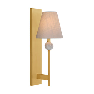 Travis 1-Light Wall Sconce in Warm Brass