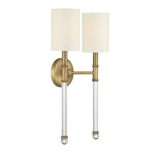 Fremont 2-Light Wall Sconce in Warm Brass