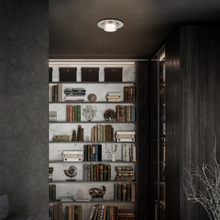 Plate Flush Mount  Brushed Stainless Steel