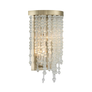 Jeanette 2-Light Wall Sconce in Noble Brass