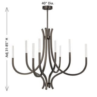 Bradford 8-Light Chandelier in Mediterranean Bronze