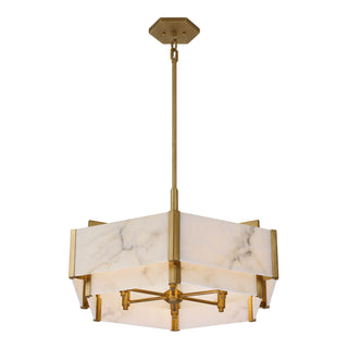 Orleans 6-Light Pendant in Distressed Gold