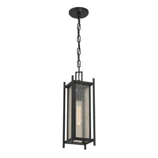 Jacobs 1-Light Outdoor Hanging Lantern in Matte Black