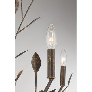 Laska 5-Light Chandelier in Enchanted Bronze by Breegan Jane