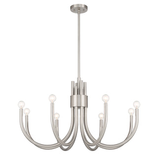 Sorrento 8-Light Chandelier in Satin Nickel