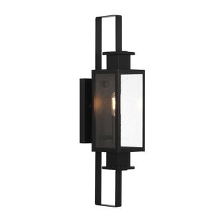 Ascott 1-Light Outdoor Wall Lantern in Matte Black