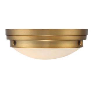 Lucerne 2-Light Ceiling Light in Warm Brass
