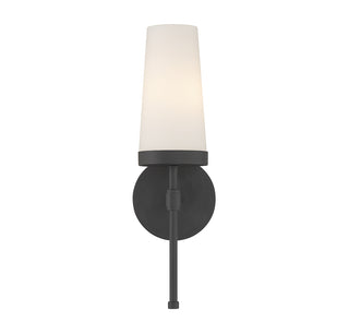 Haynes 1-Light Wall Sconce in Matte Black