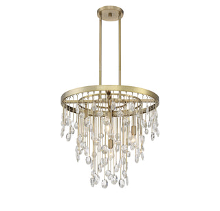 Livorno 4-Light Chandelier in Noble Brass