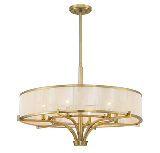 Wynwood 6-Light Chandelier in Warm Brass