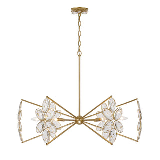 Marbella 6-Light Chandelier in Gold Shimmer by Breegan Jane