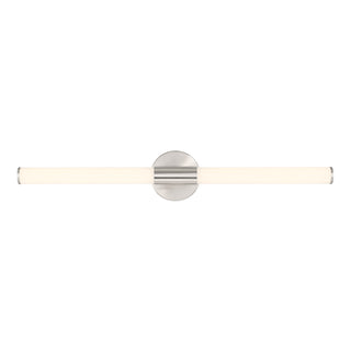 Connor 30" Mini Tube LED Cylinder Vanity Light in Satin Nickel