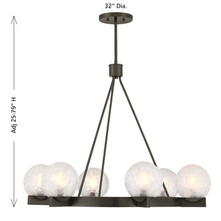 Darien 6-Light Chandelier in Mediterranean Bronze