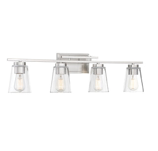 Calhoun 4-Light Bathroom Vanity Light in Satin Nickel