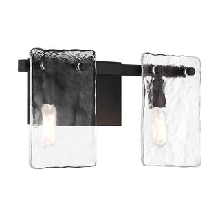 Genry 2-Light Bathroom Vanity Light in Matte Black