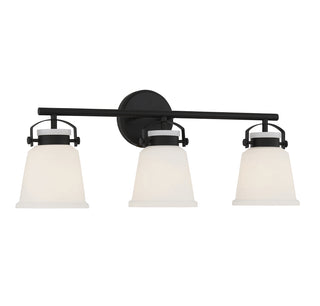 Kaden 3-Light Bathroom Vanity Light in Matte Black