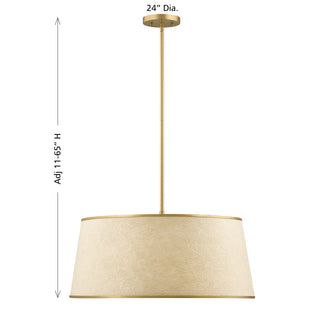 Sombra 6-Light Pendant in Spun Gold by Breegan Jane