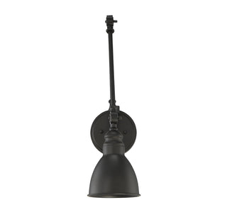 Dakota 1-Light Adjustable Wall Sconce in Matte Black