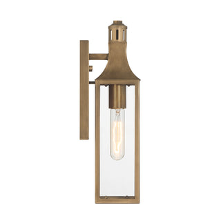 Lancaster 1-Light Outdoor Wall Lantern in Atlas Bronze