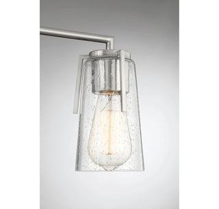 Sacremento 3-Light Bathroom Vanity Light in Satin Nickel