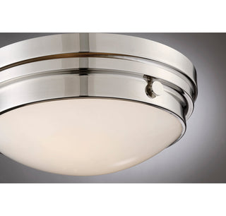 Lucerne 2-Light Ceiling Light in Polished Nickel