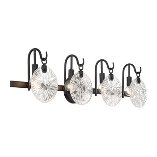 Addison 4-Light Bathroom Vanity Light in Matte Black