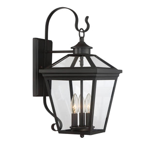 Ellijay 3-Light Outdoor Wall Lantern in English Bronze