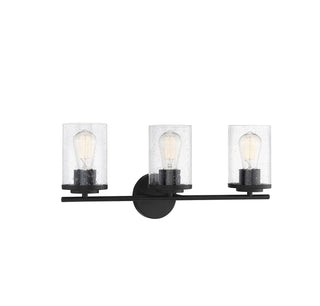 Marshall 3-Light Bathroom Vanity Light in 
Matte Black