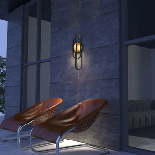 Raymond Wall Sconce  Sand Black