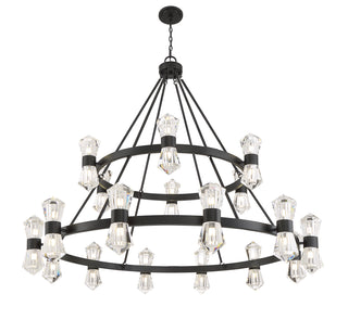 Dryden 36-Light LED Chandelier in Matte Black