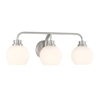 3-Light Bathroom Vanity Light in Brushed Nickel