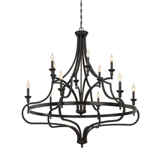Shields 12-Light Chandelier in English Bronze