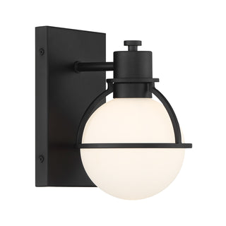 Pierce 1-Light Wall Sconce in Matte Black