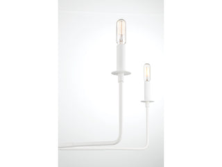 Salerno 6-Light Chandelier in Bisque White