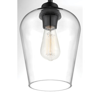 Octave 1-Light Ceiling Light in Black