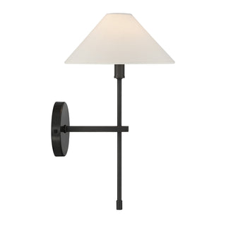 Avon 1-Light Wall Sconce in Black Tourmaline
