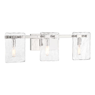 Genry 3-Light Bathroom Vanity Light in Polished Nickel