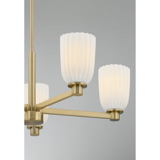 Baldwin 5-Light Chandelier in Noble Brass