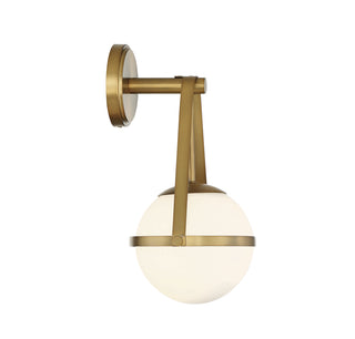Polson 1-Light Wall Sconce in Warm Brass