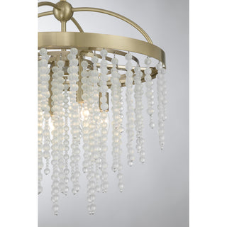 Jeanette 4-Light Chandelier in Noble Brass