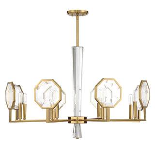 Leighton 8-Light Chandelier in Warm Brass