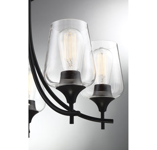 Octave 5-Light Chandelier in Black