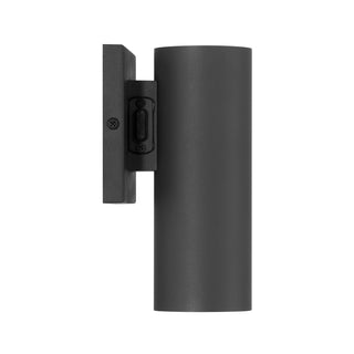 Kelley 1-Light LED 5CCT Cylinder Exterior Light in Black