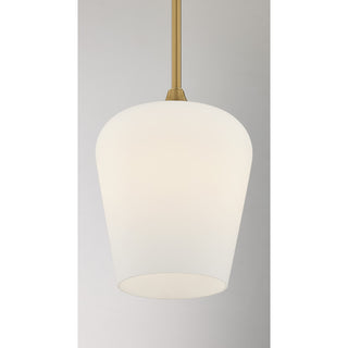 Octave 1-Light Pendant in Warm Brass