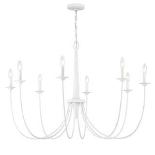 Stonecrest 8-Light Chandelier in Bisque White